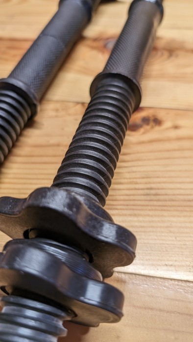 Гриф гантельний металопластиковий 45 см - 30 мм