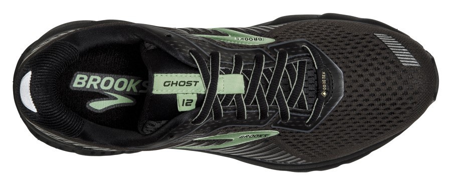 Кроссовки женские Brooks GHOST 12 GTX W 37.5 (6.5US) Black/ebony/aqua (1202991B010)