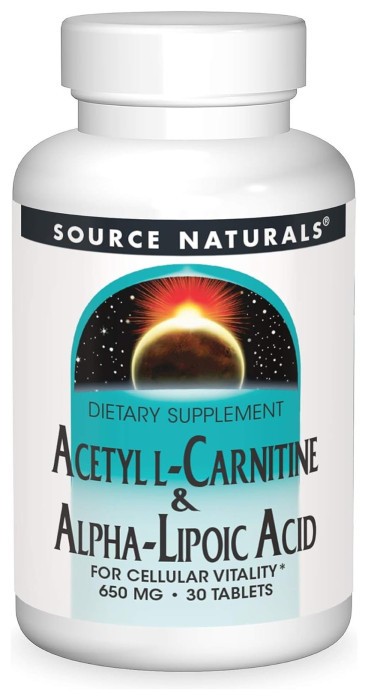 Acetyl L-Carnitine & Alpha-Lipoic Acid 650 mg - 30 tabs