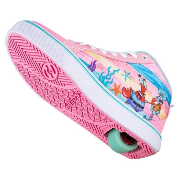 Роликові кросівки Heelys X SpongeBob Racer 20 MID HES10493 Powder Pink Aqua