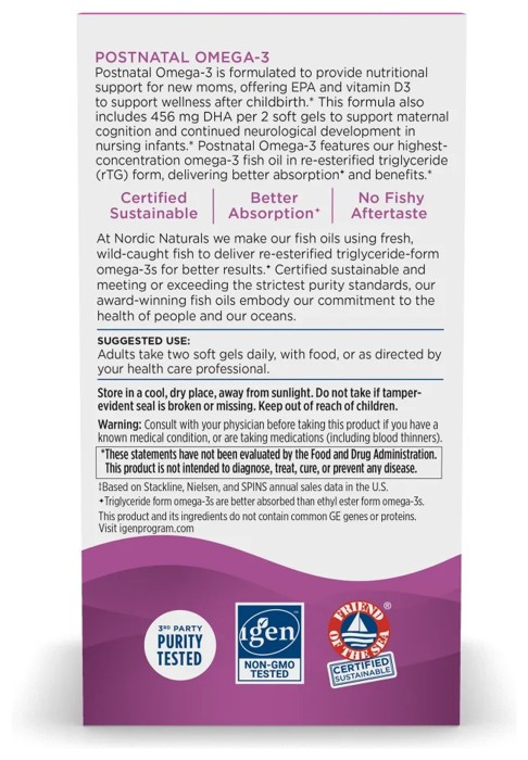 Postnatal Omega-3 - 60 softgels