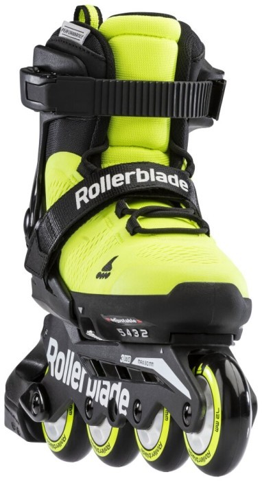 Комплект роликовые коньки Rollerblade Microblade SE Neon Yellow Black + защита Rollerblade Microblade SE Neon Yellow Black