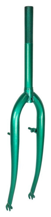 Вилка 28" жесткая Сталь 1" v-br резьб. под эксцентрик шток-220мм зеленый