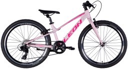 Велосипед AL 24" Leon JUNIOR Vbr CS рама-12" рожевий з малиновим 2025 Велосипед AL 24" Leon JUNIOR Vbr CS рама-12" рожевий з малиновим 2025