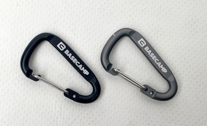 Набор алюминиевых сервисных карабинов Base Camp Delta 4 Wire Set 2, 2 шт, Black/Grey