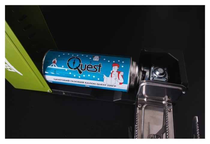 Газовый баллон цанговый бутановый Quest, 220гр