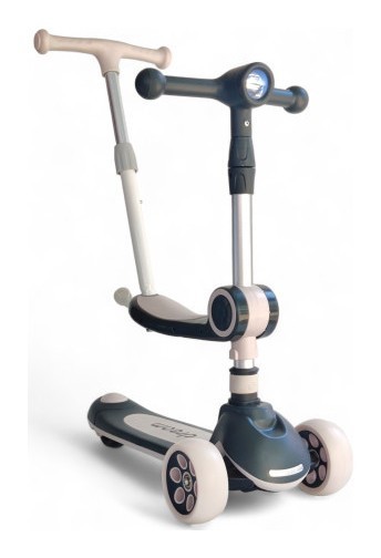 Дитячий самокат з сидінням та батьківською ручкою 3 в 1 Scooter Dream M3, укр, укр