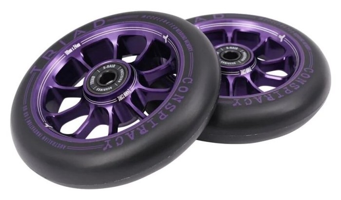 Колеса для трюкового самоката Triad Conspiracy 110мм x 24мм (пара) - Ano Purple
