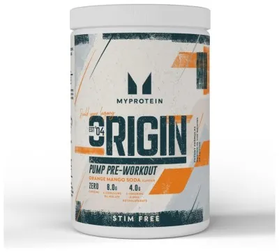 Origin Pre Workout Stim-Free Sour - 30 serv Orange &amp; Mango