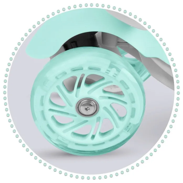 Дитячий самокат триколісний Ricokids Buggy м'ятний