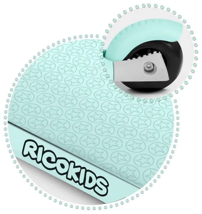 Дитячий самокат триколісний Ricokids Buggy м'ятний