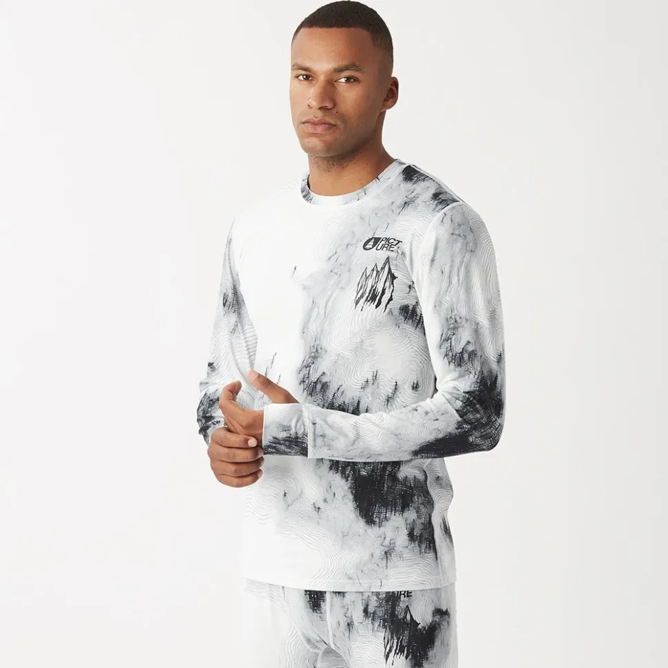 Picture Organic реглан Lhotse Printed snowy pine print L (L)