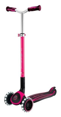 Самокат GLOBBER серії ACE фуксія, колеса з підсвіткою, до 100кг, 3+, 3 колеса