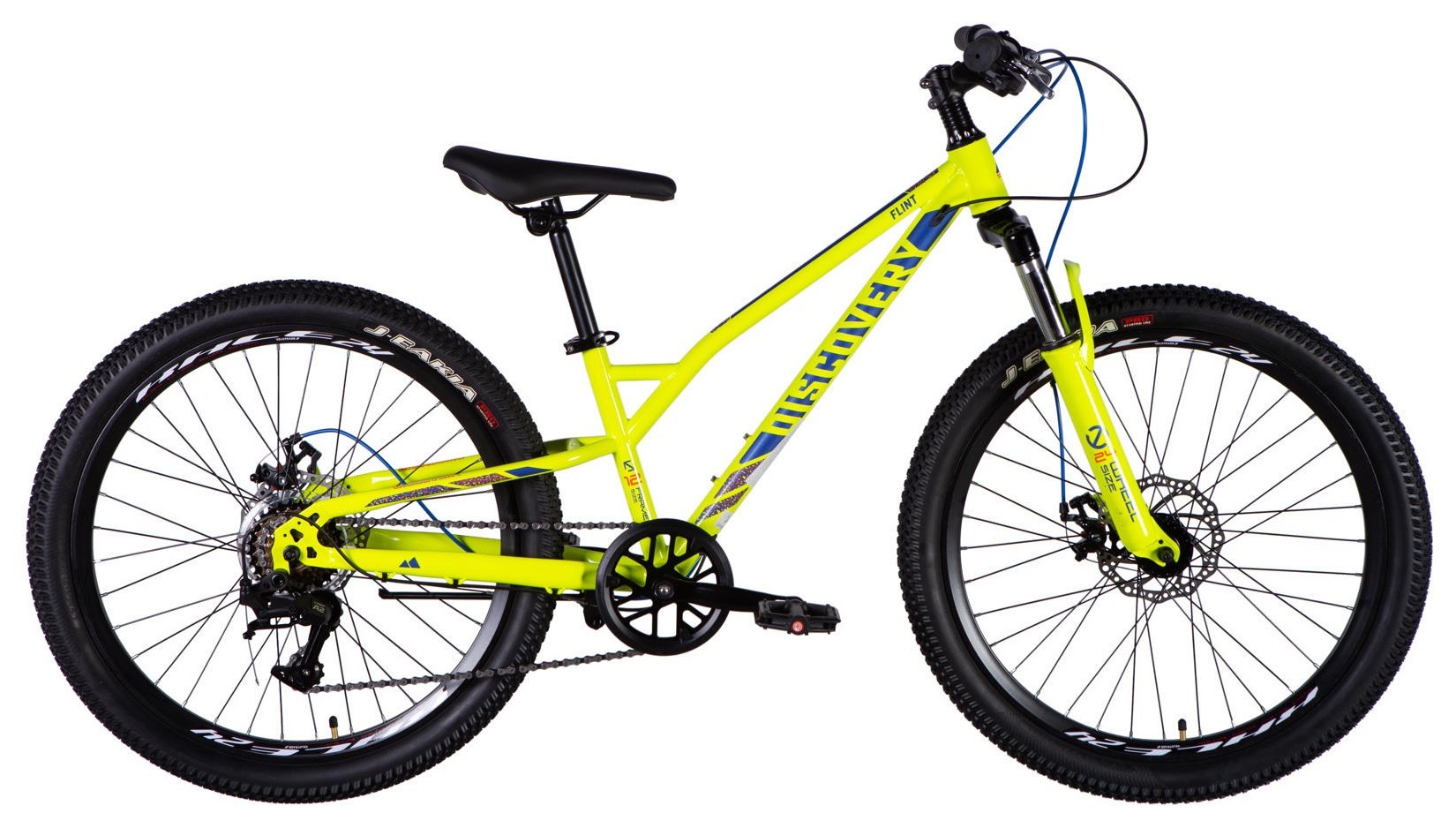 Велосипед ST 24" Discovery FLINT DD FR рама-12" жовто-синій 2025