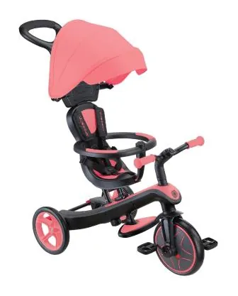 Велосипед дитячий GLOBBER серії EXPLORER TRIKE 4в1, рожевий, до 20кг, 3 колеса (DWT_634-110)
