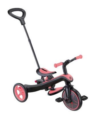Велосипед дитячий GLOBBER серії EXPLORER TRIKE 4в1, рожевий, до 20кг, 3 колеса, укр, укр