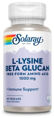L-Lysine with Beta Glucan 1000mg - 60 vcaps