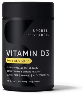 Vitamin D3 5000IU - 360 softgels