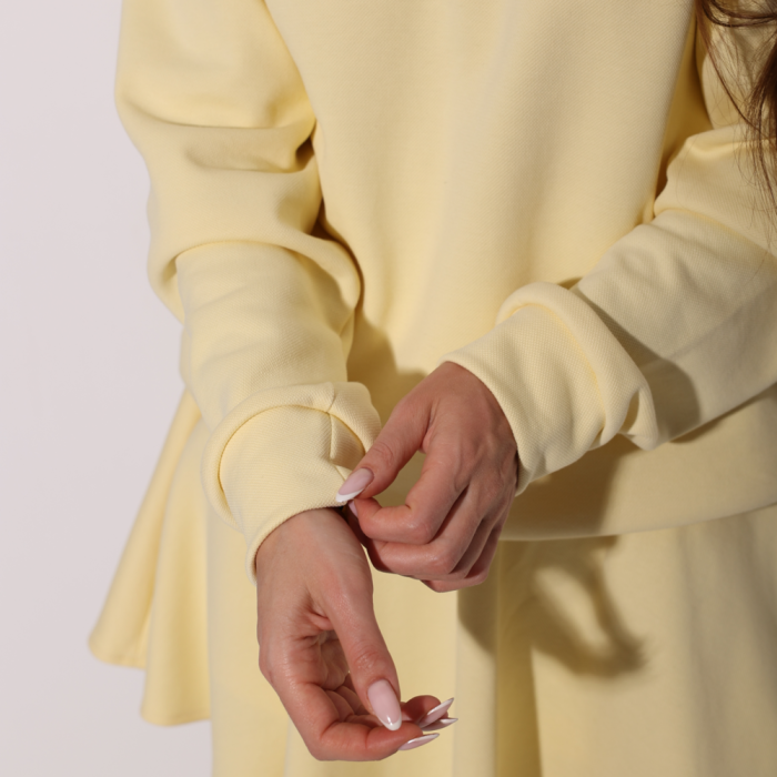 Костюм Slavni женский трикотажный весна лимонный, Костюм Slavni Prime повседневный женский лимонный