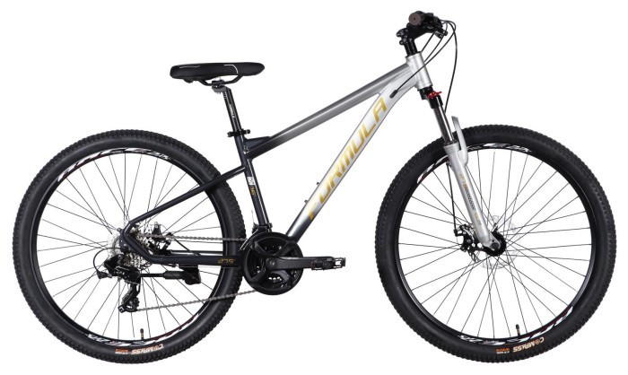 Велосипед AL 27.5" Formula F-1 DD CS рама-16" серебристо-черный 2026