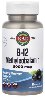 B-12 Methylcobalamin 5000mcg - 60 lozenges