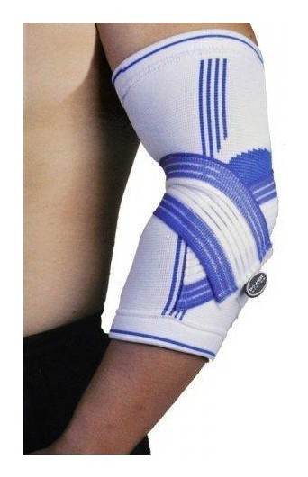 Power System PS-6007 Elbow Support Pro White/Blue (1шт.) L/XL