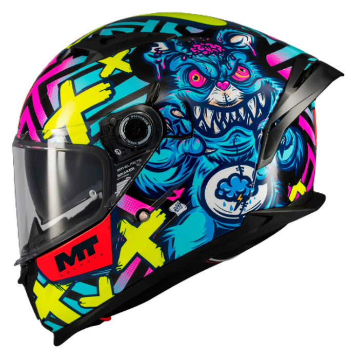 Мотошолом MT BRAKER SV CRAZY TEDDY B7 Gloss