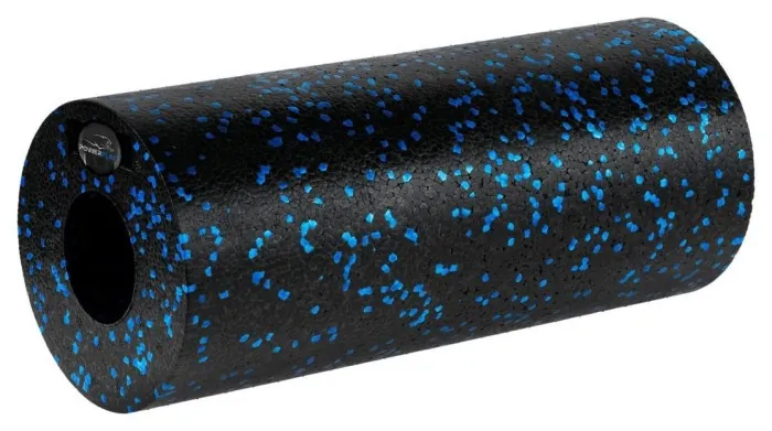 Массажный ролик (роллер) гладкий PowerPlay PP-4348 2 in 1 EPP Foam Roller Черно/Синий (33x14см.)