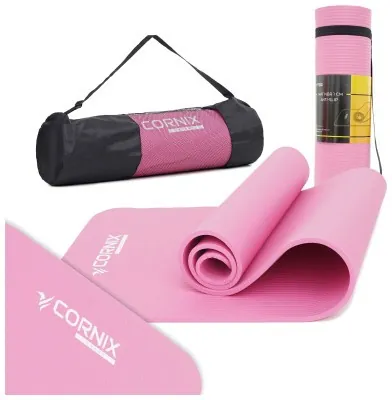 Коврик спортивный Cornix NBR 183 x 61 x 1 cм для йоги и фитнеса XR-0010 Pink