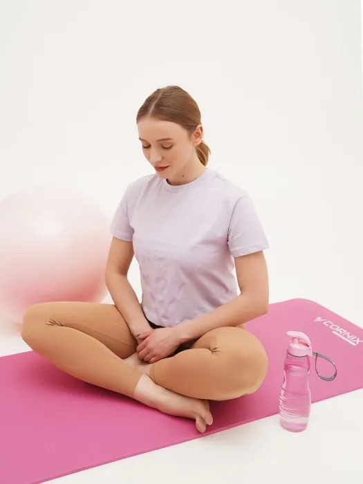 Коврик спортивный Cornix NBR 183 x 61 x 1 cм для йоги и фитнеса XR-0010 Pink