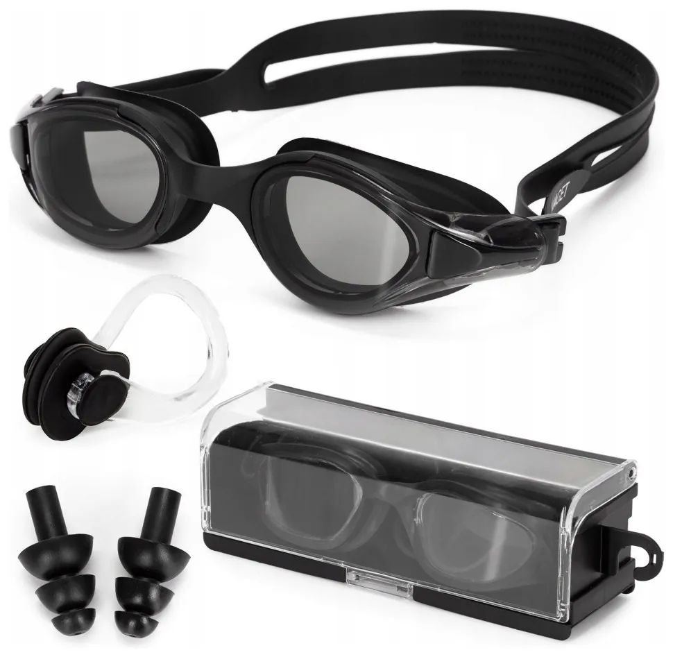 Окуляри для плавання Aquaget AQ0010 Black (LFAQ0010)