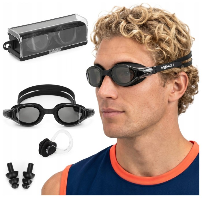 Окуляри для плавання Aquaget AQ0010 Black