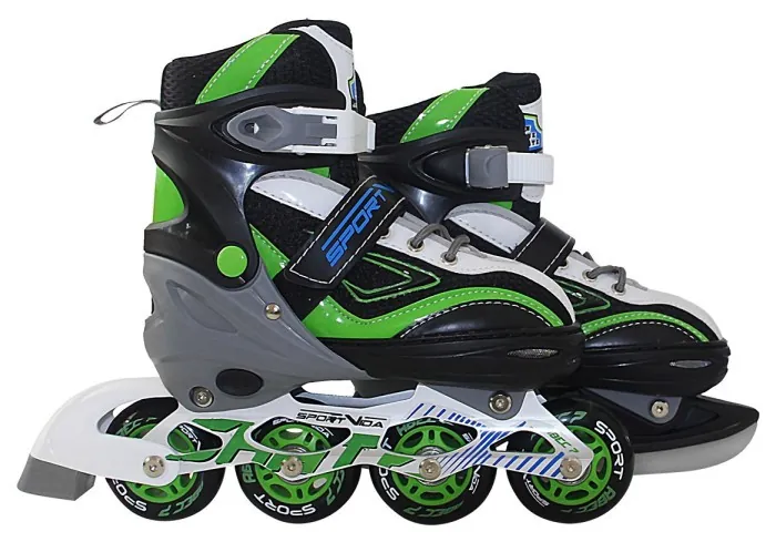 Роликові ковзани SportVida 4 в 1 SV-LG0034 Size 31-34 Black/Green/White
