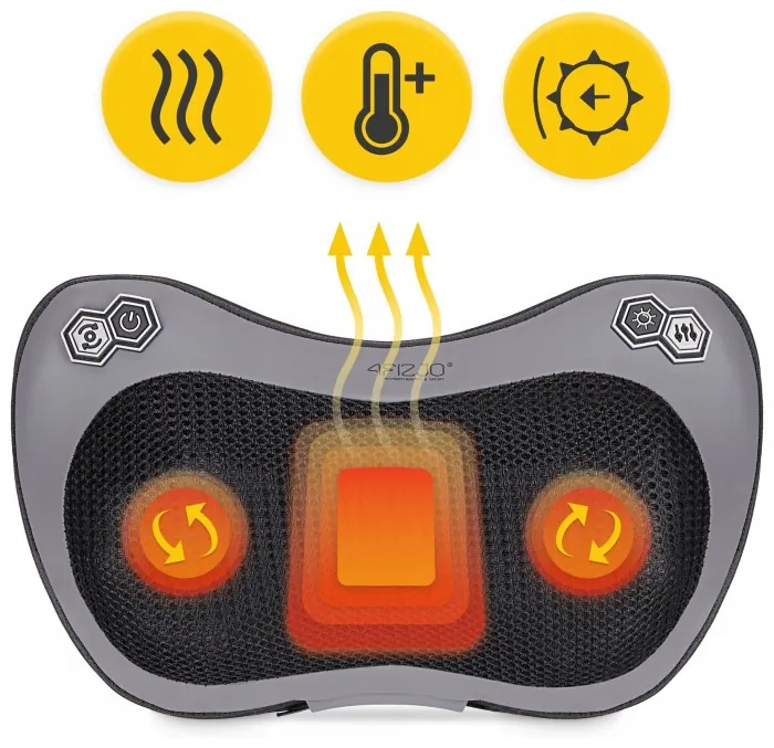 Подушка-массажер 4FIZJO Shiatsu Pro+ Black (P-5907739319159)