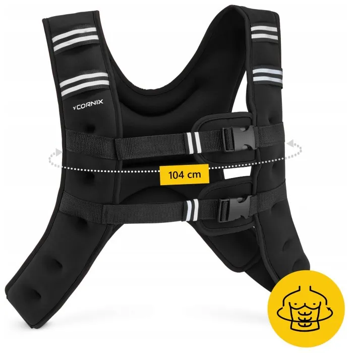 Жилет-утяжелитель для тренировок Cornix Weight Vest 10 кг XR-0345 Black