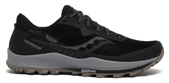 Мужские кроссовки для бега Saucony PEREGRINE 11 GTX M 44.5 (10.5US) Black/gravel (20643-45s)