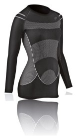 Термобелье для взрослых: женская кофта Fuse MEGALIGHT 140 LONGSHIRT WOMAN S Black