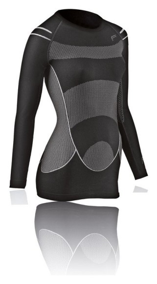 Термобелье для взрослых: женская кофта Fuse MEGALIGHT 140 LONGSHIRT WOMAN S Black