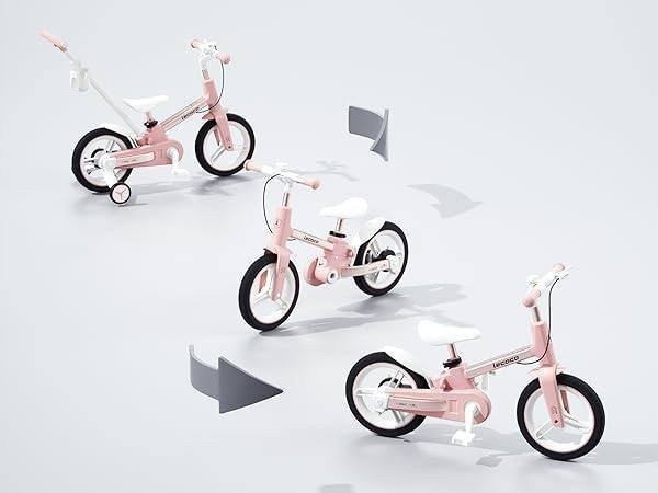 Велосипед трансформер 6in1 Strider pink, укр, укр