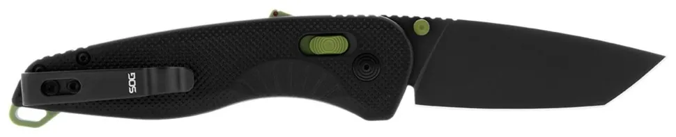 Розкладний ніж SOG Aegis AT, Black/Moss, Tanto (SHM_SOG 11-41-09-41)