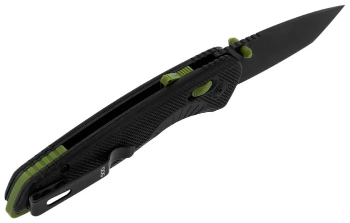 Розкладний ніж SOG Aegis AT, Black/Moss, Tanto