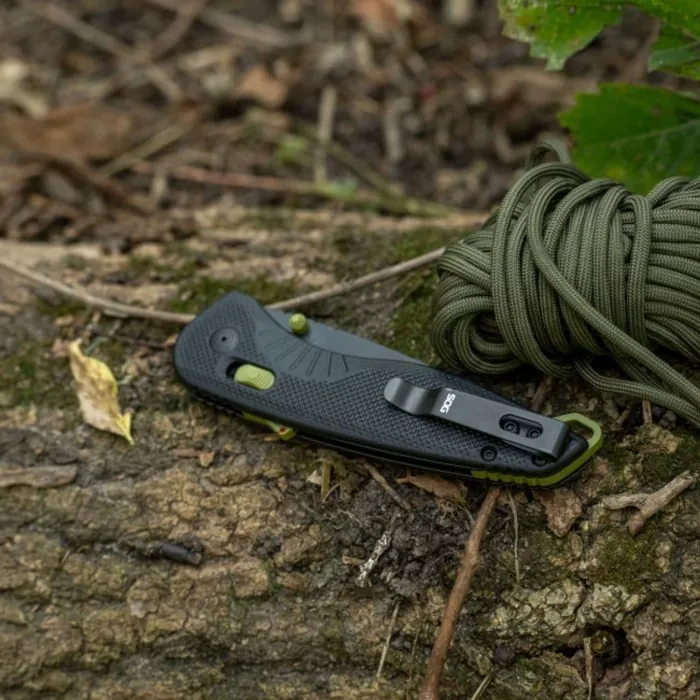 Розкладний ніж SOG Aegis AT, Black/Moss, Tanto