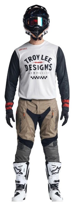 Мото джерсі TLD Scout GP Jersey RIDE ON [CHARCOAL/VINTAGE WHITE] XXL