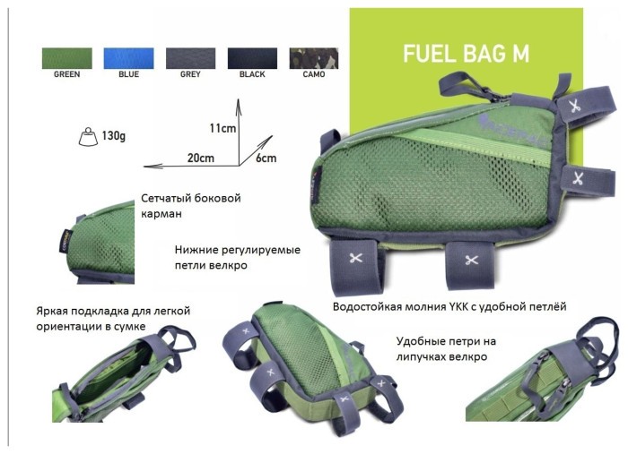 Сумка для рамы Acepac Fuel Bag M Camo