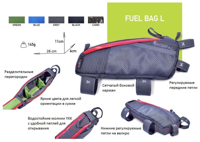 Сумка для рамы Acepac Fuel Bag M Camo