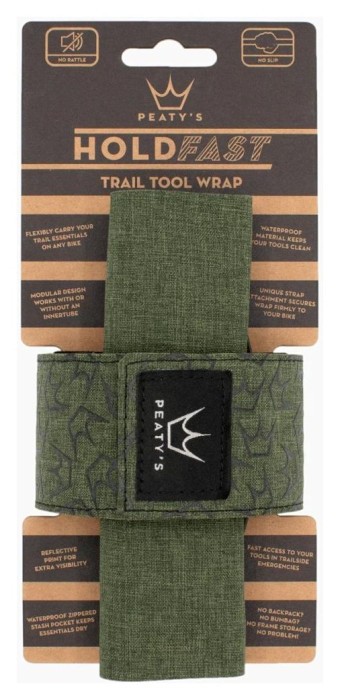 Органайзер на раму для инструмента Peaty's HoldFast Trail Tool Wrap, Moss Green