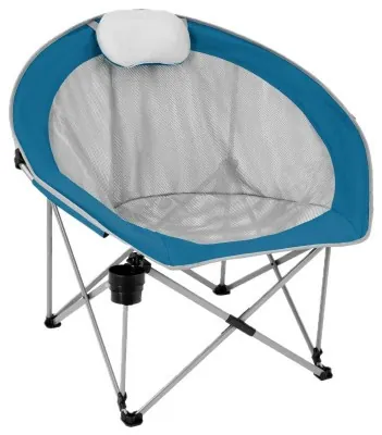 Кресло раскладное с подголовником Wejoy MOON XL WF2203 cyan/grey