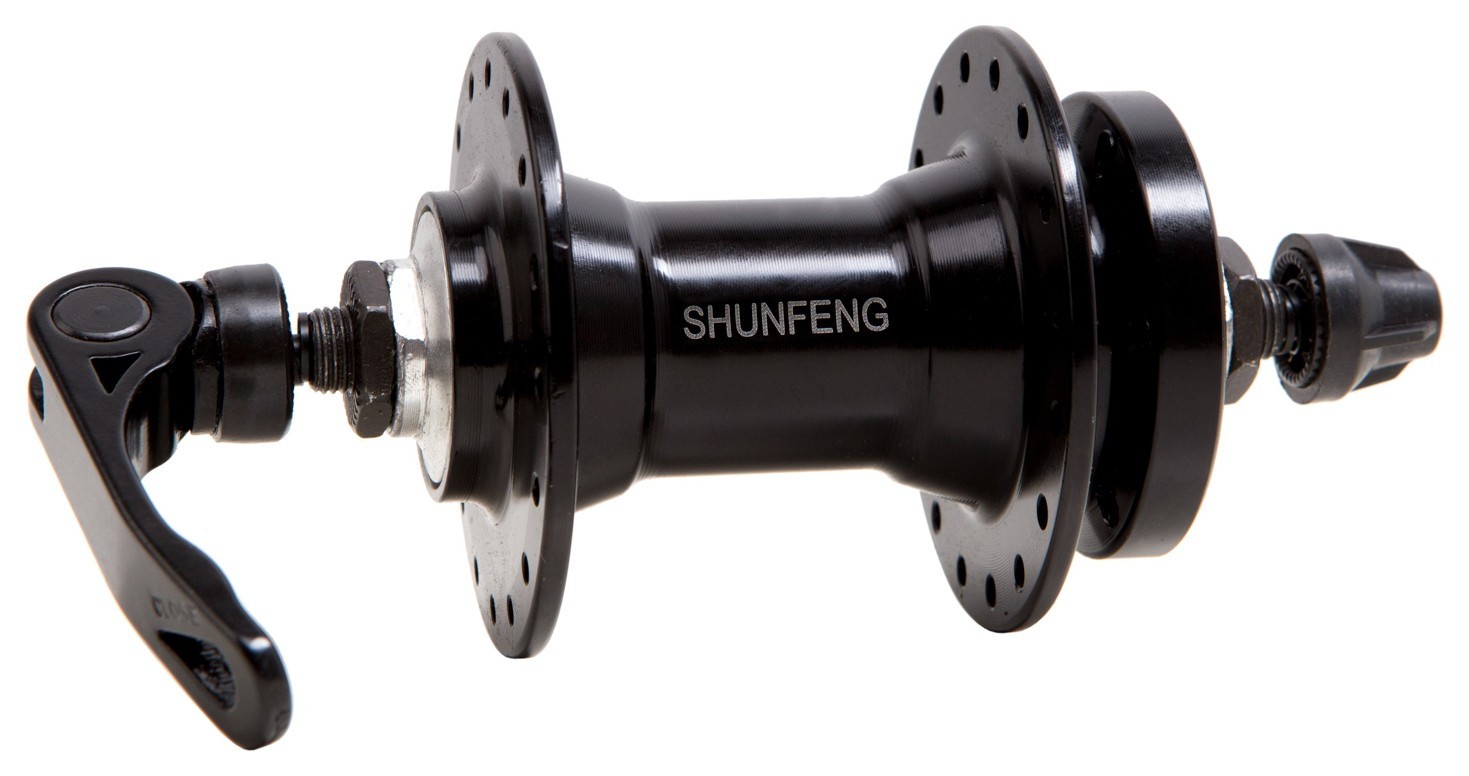 Втулка передняя AL 36H под диск SHUNFENG SF-A217F черн. пром. подшипниковые. с эксцентром.