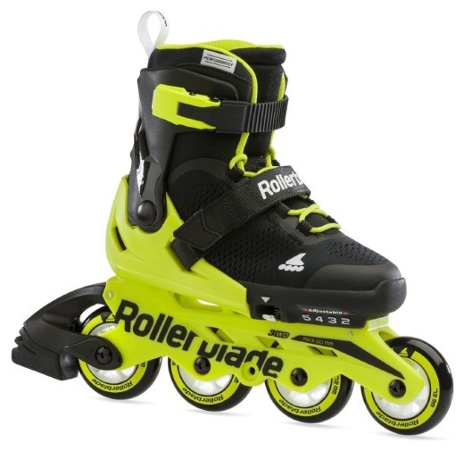 Ролики детские Rollerblade Microblade Black Neon Yellow —
