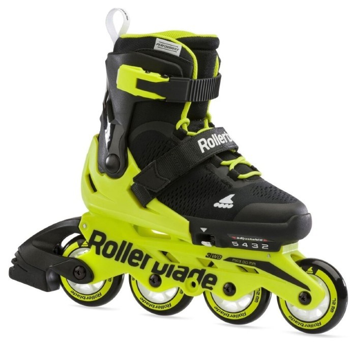 Ролики дитячі Rollerblade Microblade Black Neon Yellow, укр, укр
